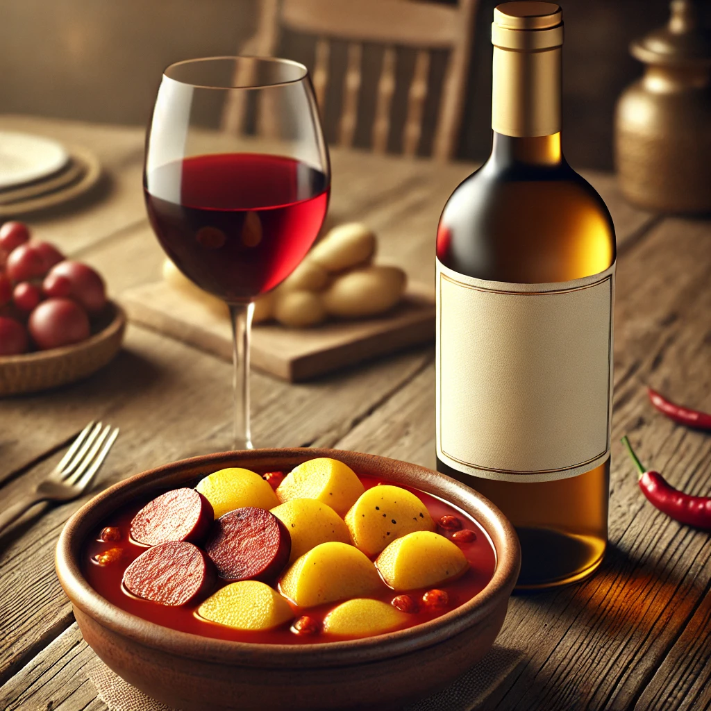 Rioja Crianza and Patatas a la Riojana