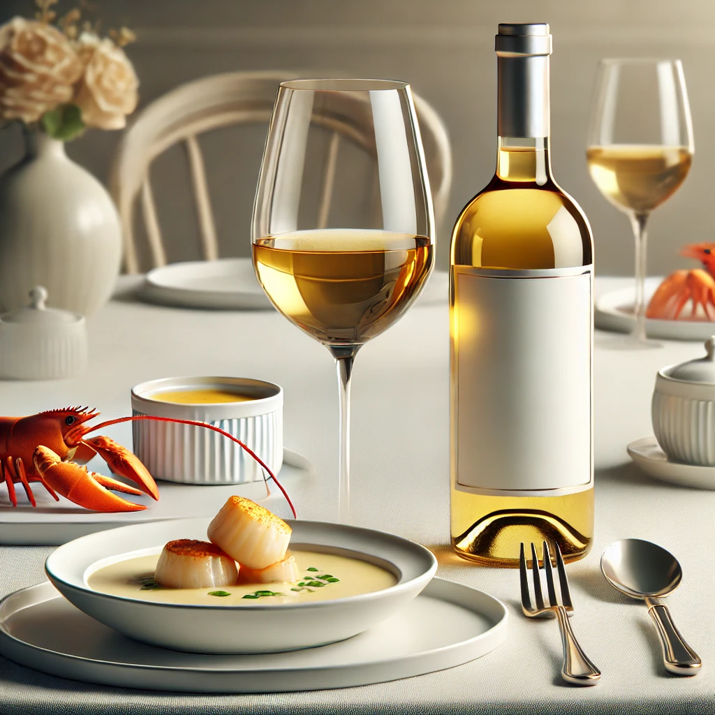 Viognier from Condrieu with Creamy Seafood Dishes